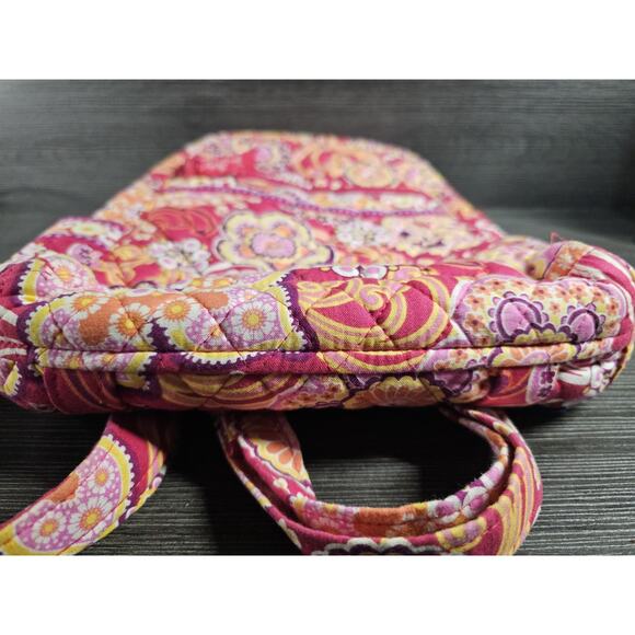 Vintage Vera Bradley Paisley Quilted Back Pack Small Raspberry Fizz Made In USA